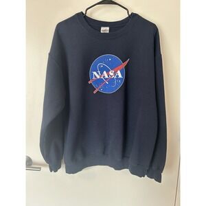 NASA Graphic Crewneck Sweatshirt Unisex Size LARGE